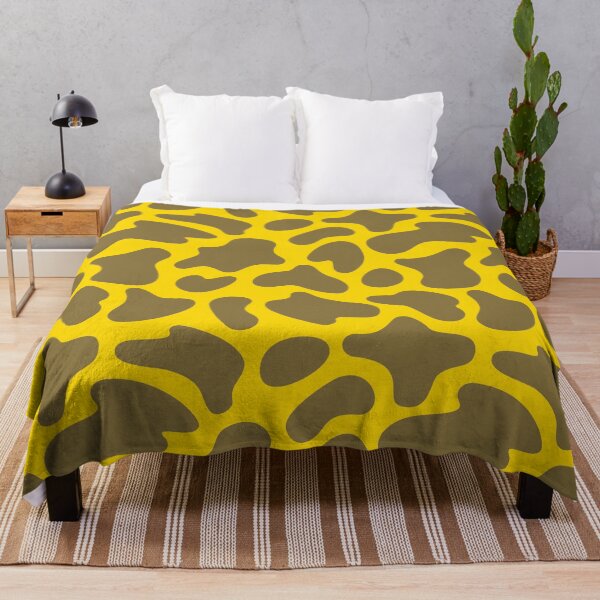 Item preview, Modern Graphic Cow Print Pattern | Bright Yellow designed and sold by Frohyou.