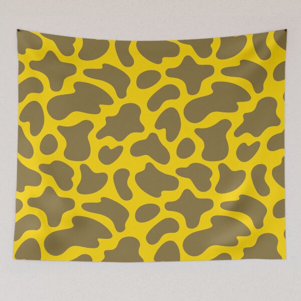 Item preview, Modern Graphic Cow Print Pattern | Bright Yellow designed and sold by Frohyou.