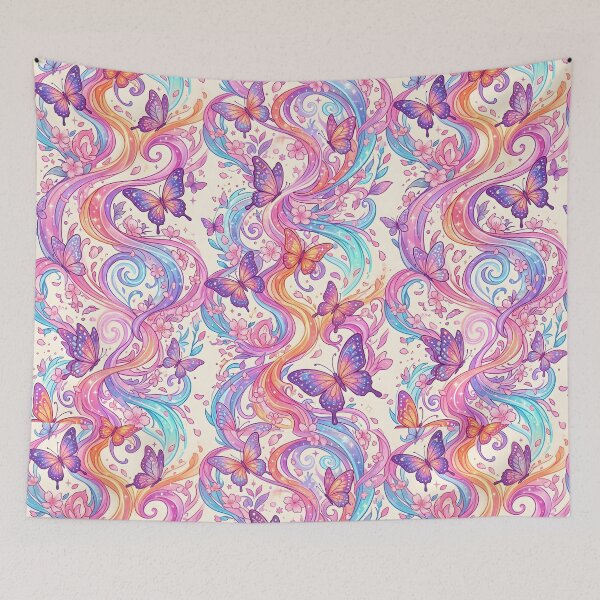 Item preview, Rainbow Butterfly Swirl Pattern designed and sold by Her-XP.