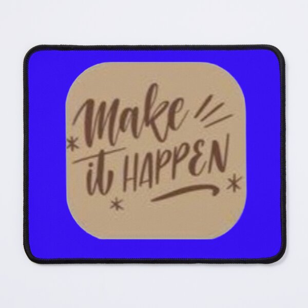 Item preview, Make It Happen Neutral Aesthetic Calligraphy Sticker designed and sold by Scro-Ciob-Shop.