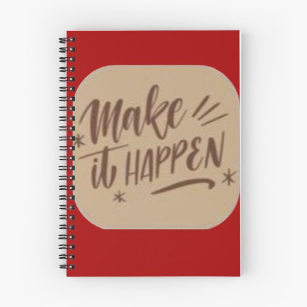 Item preview, Make It Happen Neutral Aesthetic Calligraphy Sticker designed and sold by Scro-Ciob-Shop.