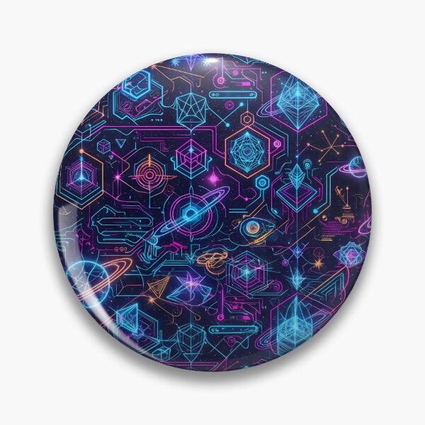 Item preview, J Cosmic Sacred Geometry Dark Celestial Astrology Pattern designed and sold by ART ATTACK ZONE.