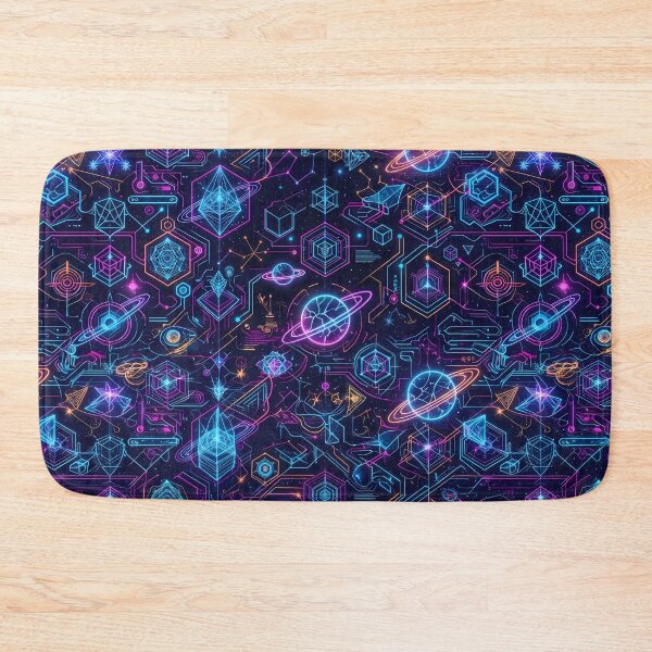 Item preview, J Cosmic Sacred Geometry Dark Celestial Astrology Pattern designed and sold by ART ATTACK ZONE.