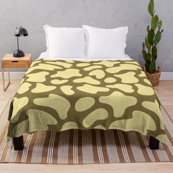 Item preview, Modern Graphic Cow Print Pattern | Dark Yellow designed and sold by Frohyou.