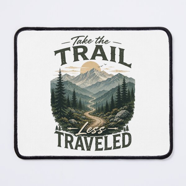 Item preview, Take the Less Traveled Trail designed and sold by Side Quest Co..