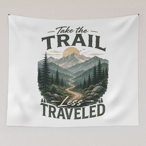 Item preview, Take the Less Traveled Trail designed and sold by Side Quest Co..