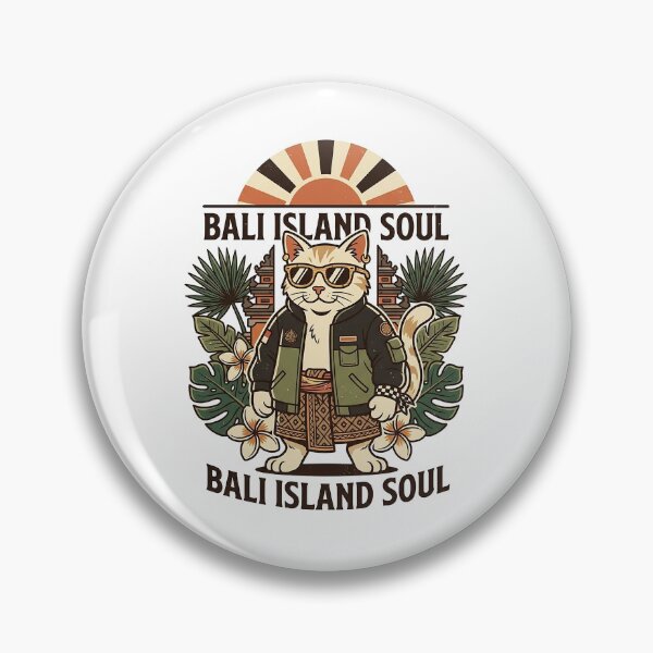 Artikelvorschau, Bali Island Soul Tropical Cat Balinese Culture Vintage Design entworfen und verkauft von cannsuh.
