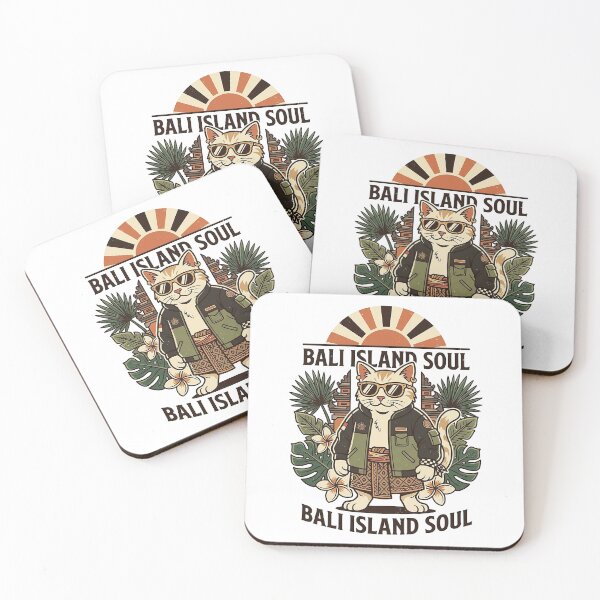 Item preview, Bali Island Soul Tropical Cat Balinese Culture Vintage Design designed and sold by cannsuh.