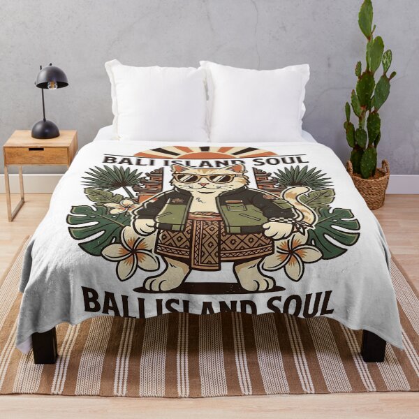 Item preview, Bali Island Soul Tropical Cat Balinese Culture Vintage Design designed and sold by cannsuh.