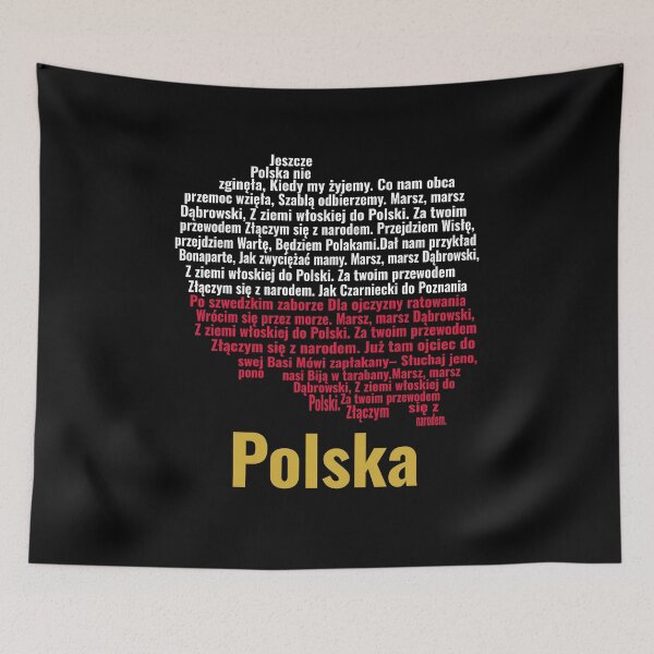 Item preview, Poland Anthem Flag Map designed and sold by JR78.