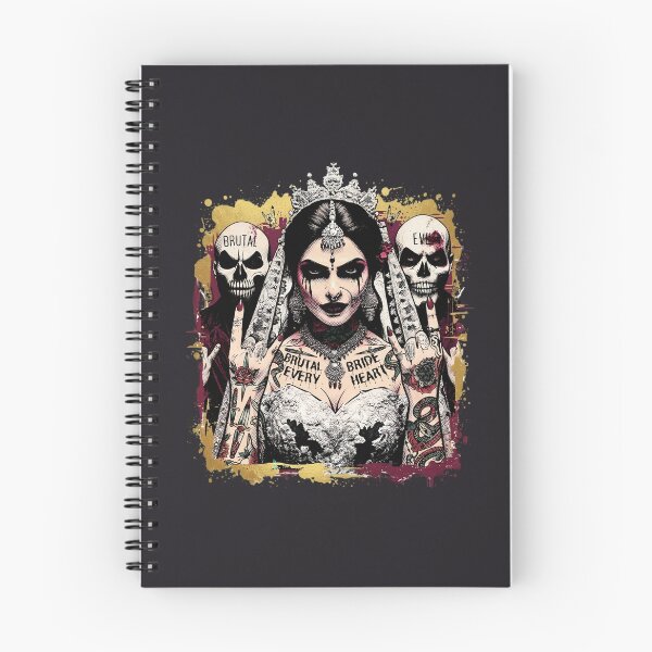 Item preview, Brutal Bride Skulls Tattoo Piercing designed and sold by Voodoo Store Paranormal Collections.
