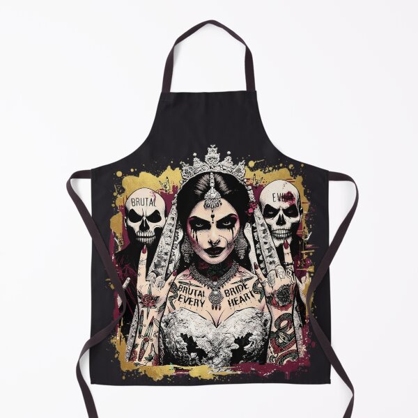 Item preview, Brutal Bride Skulls Tattoo Piercing designed and sold by Voodoo Store Paranormal Collections.