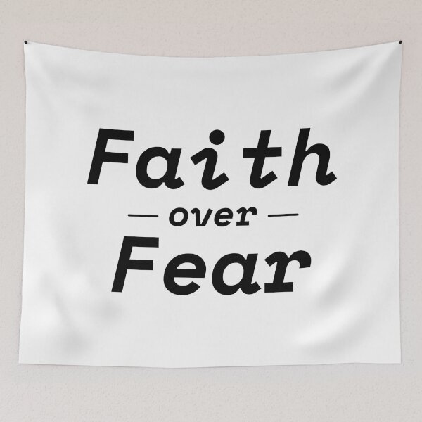 Item preview, Faith Over Fear | Minimalist Inspirational Quote designed and sold by Nikola Dio.