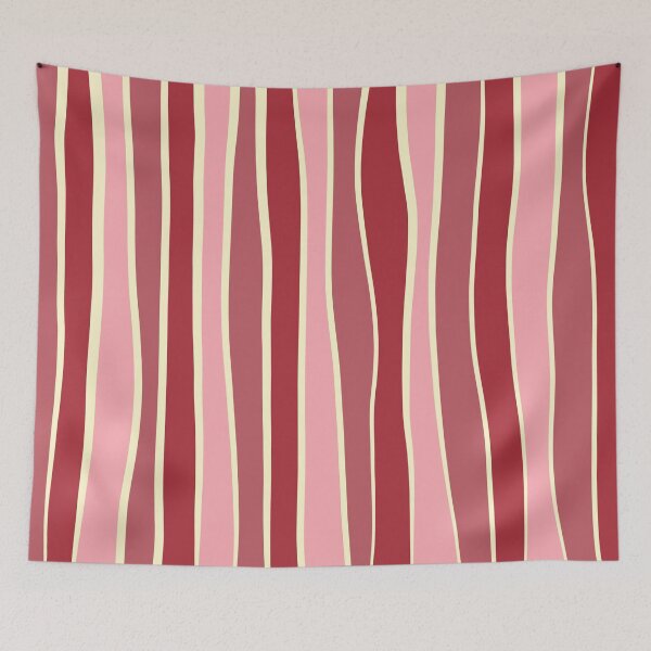 Item preview, Imperfect stripe-Burgundy, Pink & Dusty rose designed and sold by Pattern Petals.