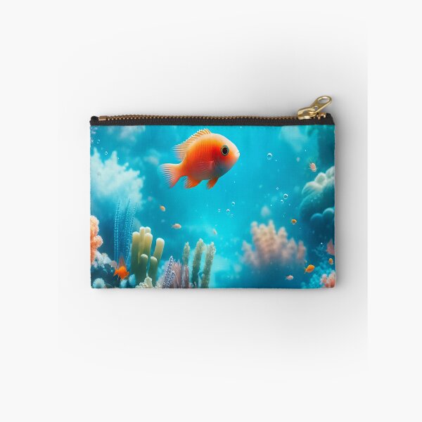 Item preview, Dreamy Coral Reef with Orange Tropical Fish designed and sold by NarjaShop.