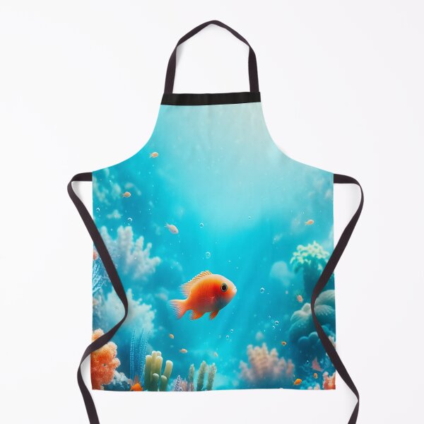 Item preview, Dreamy Coral Reef with Orange Tropical Fish designed and sold by NarjaShop.