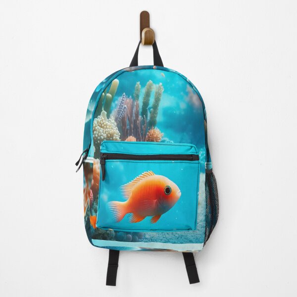 Item preview, Dreamy Coral Reef with Orange Tropical Fish designed and sold by NarjaShop.