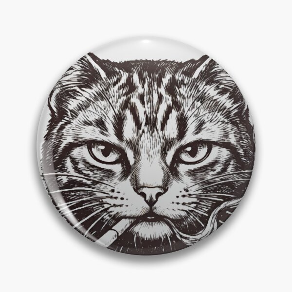 Item preview,  Badass cat Smoking Edgy Streetwear Aesthetic designed and sold by w66aboo.