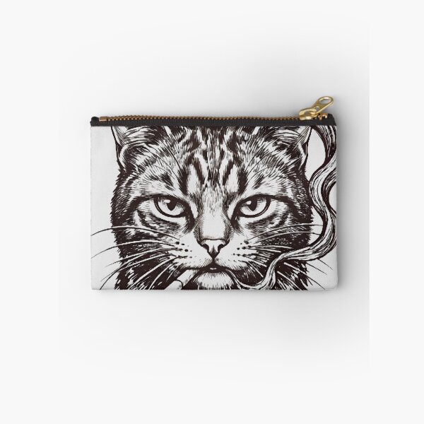 Item preview,  Badass cat Smoking Edgy Streetwear Aesthetic designed and sold by w66aboo.