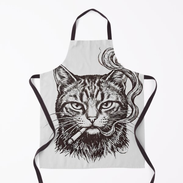 Item preview, Badass cat Smoking Edgy Streetwear Aesthetic designed and sold by w66aboo.