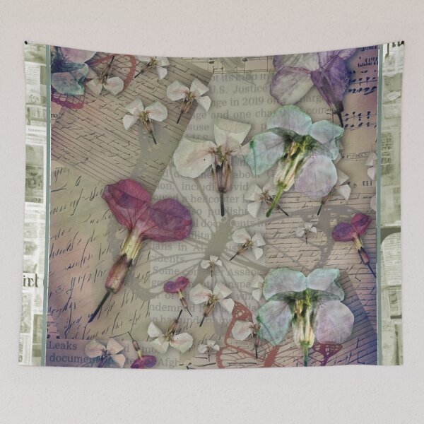Item preview, No. 02 — Purple Pressed Flowers and Text designed and sold by Legacy Star Designs.