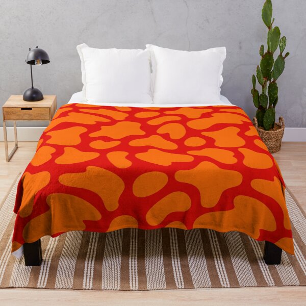 Item preview, Modern Graphic Cow Print Pattern | Red & Orange designed and sold by Frohyou.