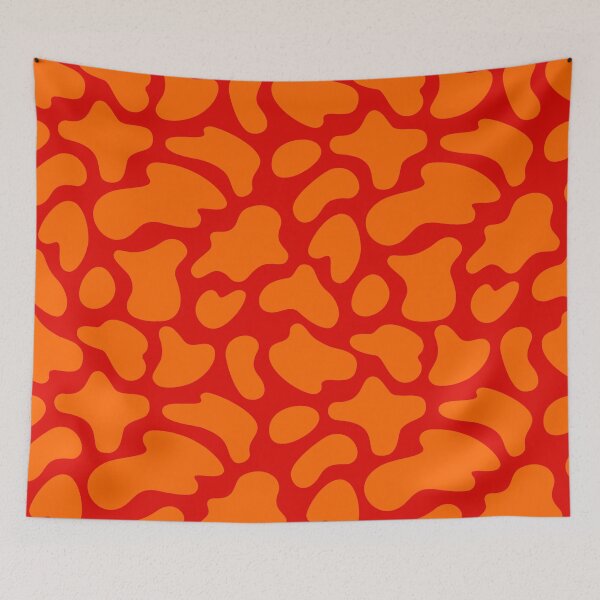 Item preview, Modern Graphic Cow Print Pattern | Red & Orange designed and sold by Frohyou.