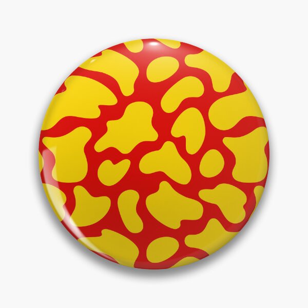 Item preview, Modern Graphic Cow Print Pattern | Red & Yellow designed and sold by Frohyou.