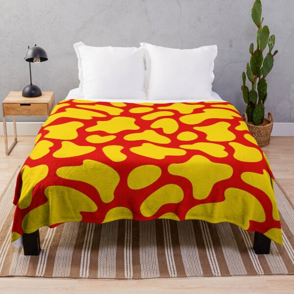 Item preview, Modern Graphic Cow Print Pattern | Red & Yellow designed and sold by Frohyou.