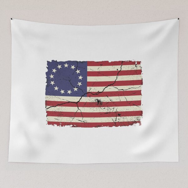 Item preview, Distressed 13 Stars Colonial Flag Vintage Grunge designed and sold by SiarheiYur.