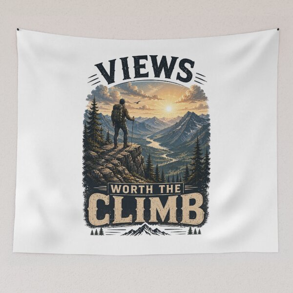 Item preview, Views Worth the Climb designed and sold by Side Quest Co..