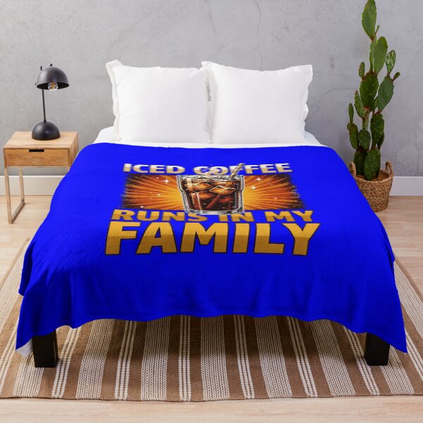 Item preview, Funny Art Design Iced Coffee Runs In My Family Drink Humor designed and sold by fantasticdesign.