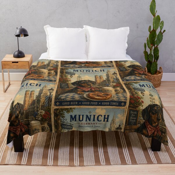 Item preview, Dachshund in Munich – Pretzel and Beer designed and sold by Erika Kaisersot.