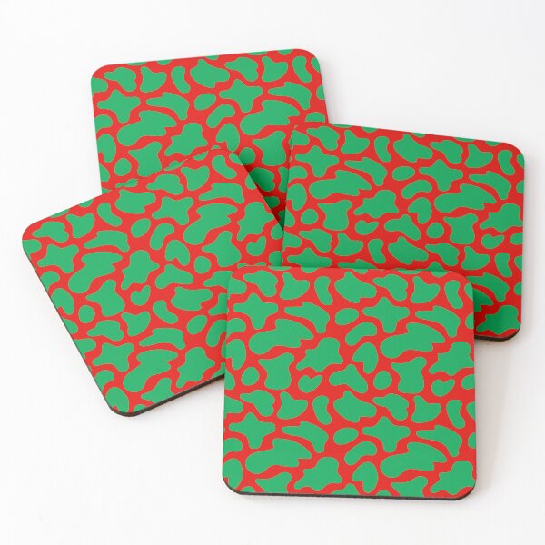 Item preview, Modern Graphic Cow Print Pattern | Red & Green designed and sold by Frohyou.