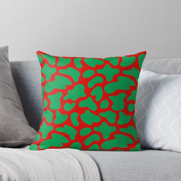 Item preview, Modern Graphic Cow Print Pattern | Red & Green designed and sold by Frohyou.