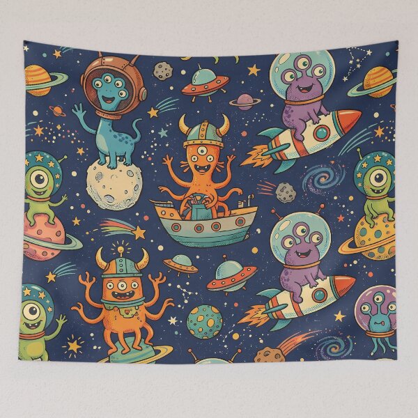 Item preview, Alien Cosmic Sacred Geometry Dark Celestial Astrology Pattern designed and sold by ART ATTACK ZONE.