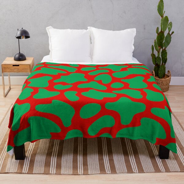 Item preview, Modern Graphic Cow Print Pattern | Red & Green designed and sold by Frohyou.
