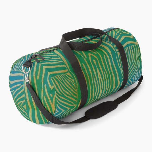 Item preview, Hand drawn gold & teal zebra stripes designed and sold by Anne Londez Studio.