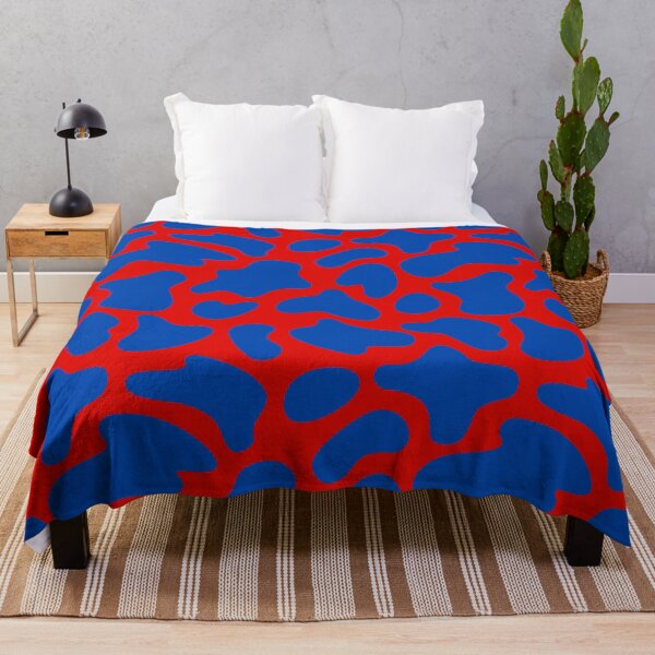 Item preview, Modern Graphic Cow Print Pattern | Red & Blue designed and sold by Frohyou.