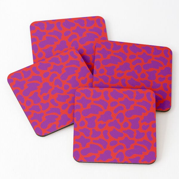 Item preview, Modern Graphic Cow Print Pattern | Red & Purple designed and sold by Frohyou.