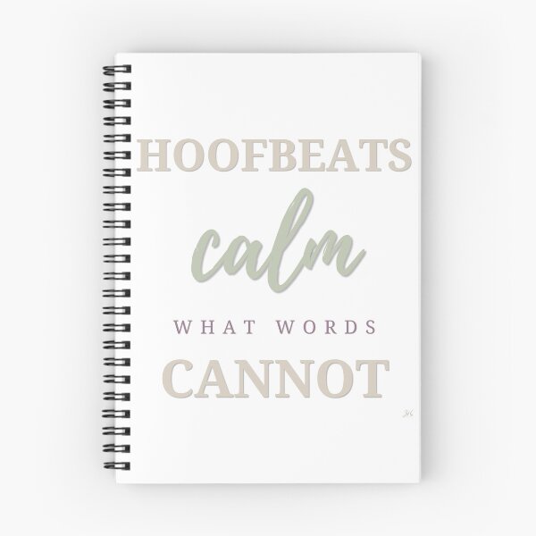 Item preview, Hoofbeats Calm What Words Cannot | Inspirational Horse Lover Quote designed and sold by 3Hoofprints.
