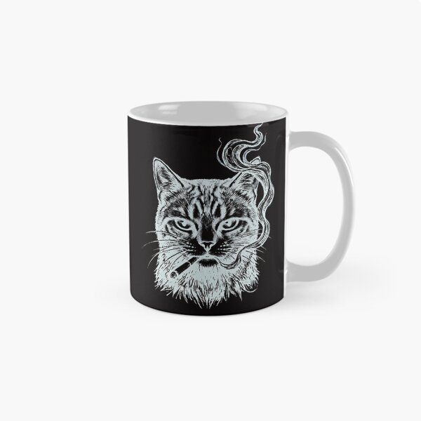 Item preview, Badass cat Smoking Edgy Streetwear Aesthetic designed and sold by w66aboo.