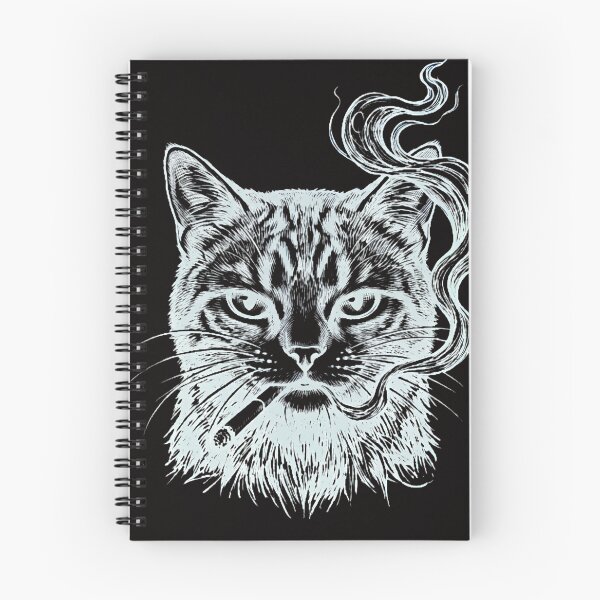 Item preview, Badass cat Smoking Edgy Streetwear Aesthetic designed and sold by w66aboo.