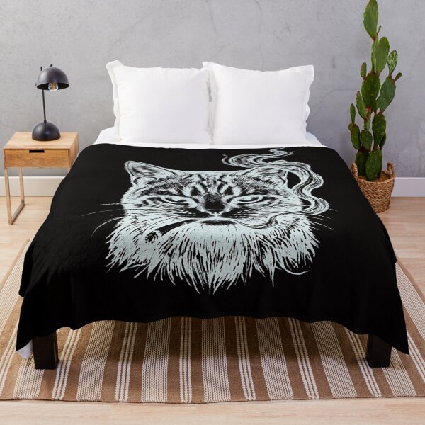 Item preview, Badass cat Smoking Edgy Streetwear Aesthetic designed and sold by w66aboo.