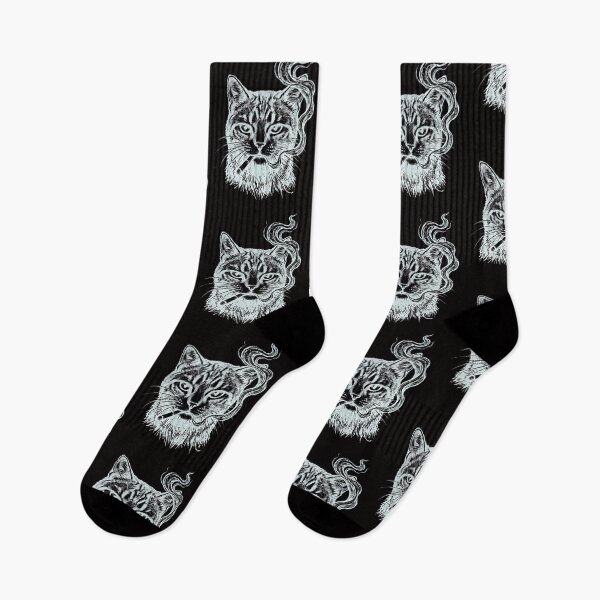 Item preview, Badass cat Smoking Edgy Streetwear Aesthetic designed and sold by w66aboo.
