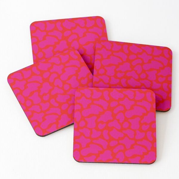 Item preview, Modern Graphic Cow Print Pattern | Red & Pink designed and sold by Frohyou.