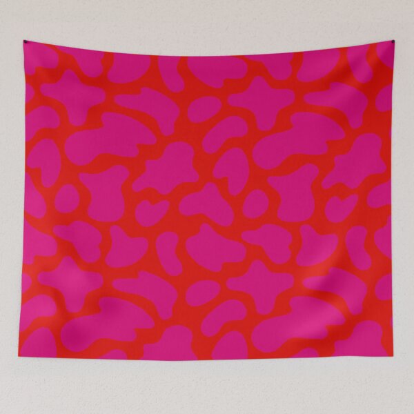 Item preview, Modern Graphic Cow Print Pattern | Red & Pink designed and sold by Frohyou.
