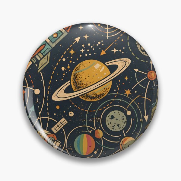 Item preview, Retro Cosmic Sacred Geometry Dark Celestial Astrology Pattern designed and sold by ART ATTACK ZONE.