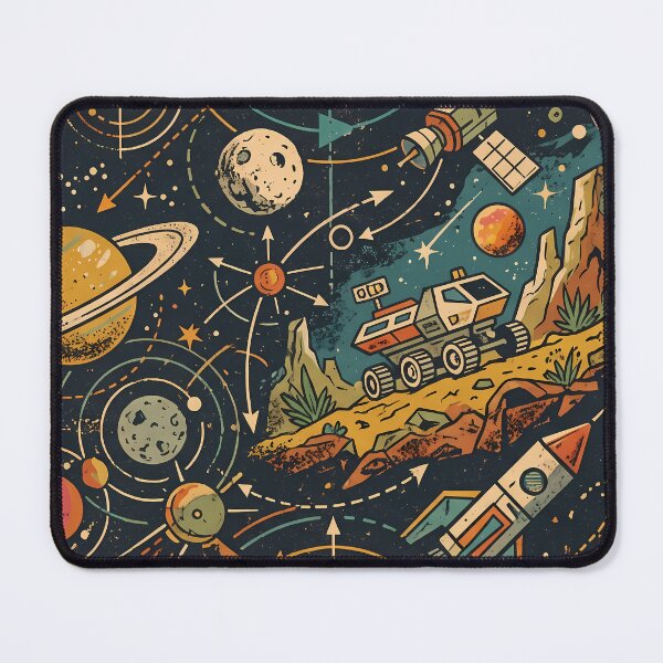 Item preview, Retro Cosmic Sacred Geometry Dark Celestial Astrology Pattern designed and sold by ART ATTACK ZONE.