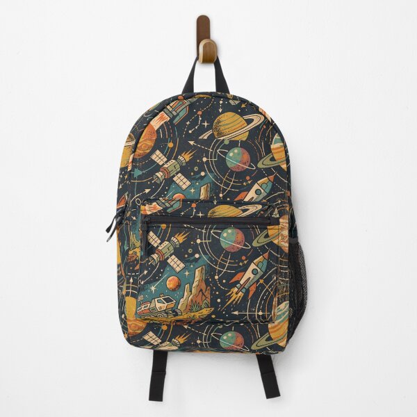 Item preview, Retro Cosmic Sacred Geometry Dark Celestial Astrology Pattern designed and sold by ART ATTACK ZONE.
